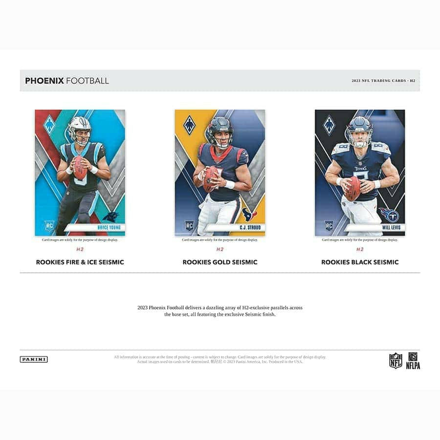 2023 Panini Phoenix Football NFL Hobby Hybrid H2 Box Lifestyle