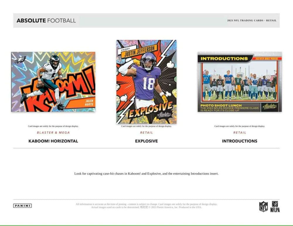 2023 Panini Absolute Football NFL Blaster Box Classic