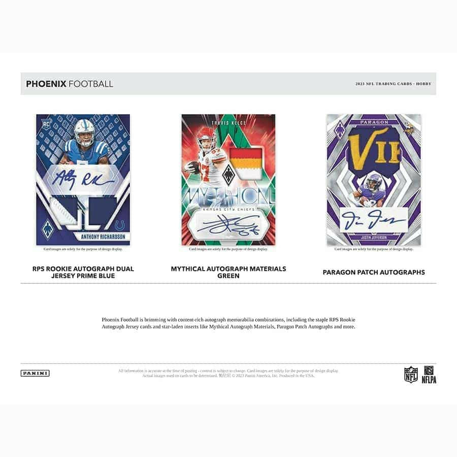 2023 Panini Phoenix Football NFL Hobby Box Fashion