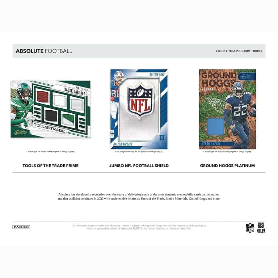2023 Panini Absolute Football NFL Hobby Box Lifestyle