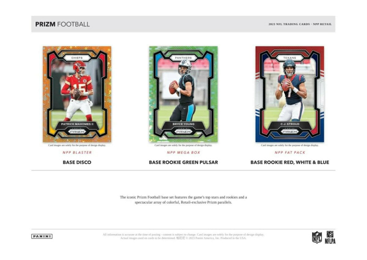 2023 Panini Prizm Football NFL Mega Box Taass sale