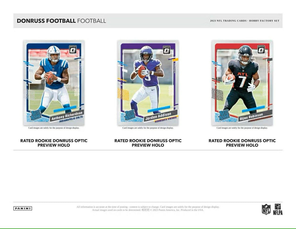 2023 Panini Donruss NFL Football Hobby Factory Set Box Taass for sale