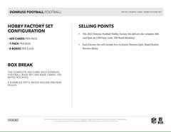 2023 Panini Donruss NFL Football Hobby Factory Set Box Taass for sale