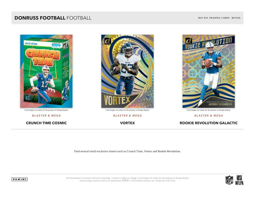 2023 Panini Donruss NFL Football Blaster Box Lifestyle