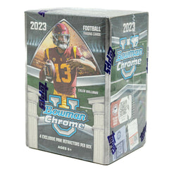 2023 Bowman Chrome University Football NCAA Blaster Box Taass for sale