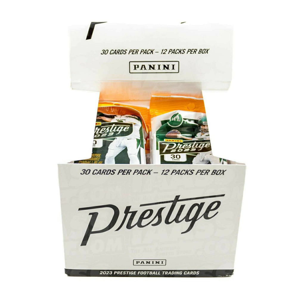 2023 Panini Prestige NFL Football Cello Fat-Pack Box Fashion