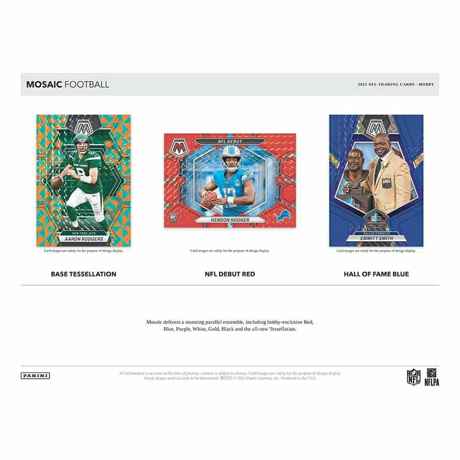 2023 Panini Mosaic Football NFL Hobby Box Fashion
