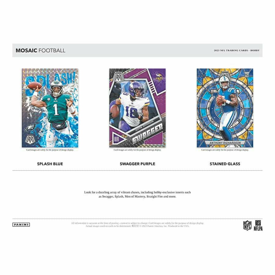 2023 Panini Mosaic Football NFL Hobby Box Fashion