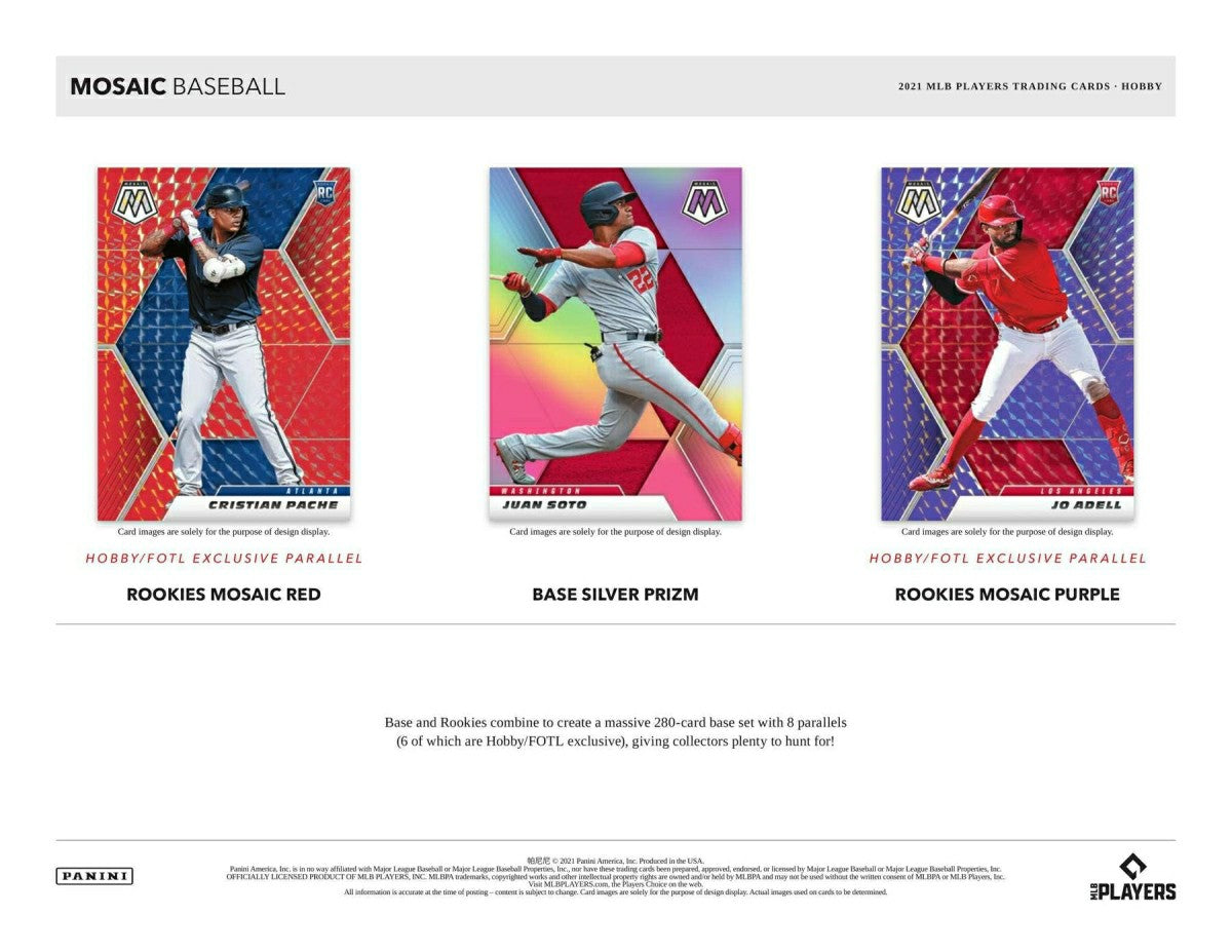 2021 Panini Mosaic Baseball Hobby Box Lifestyle