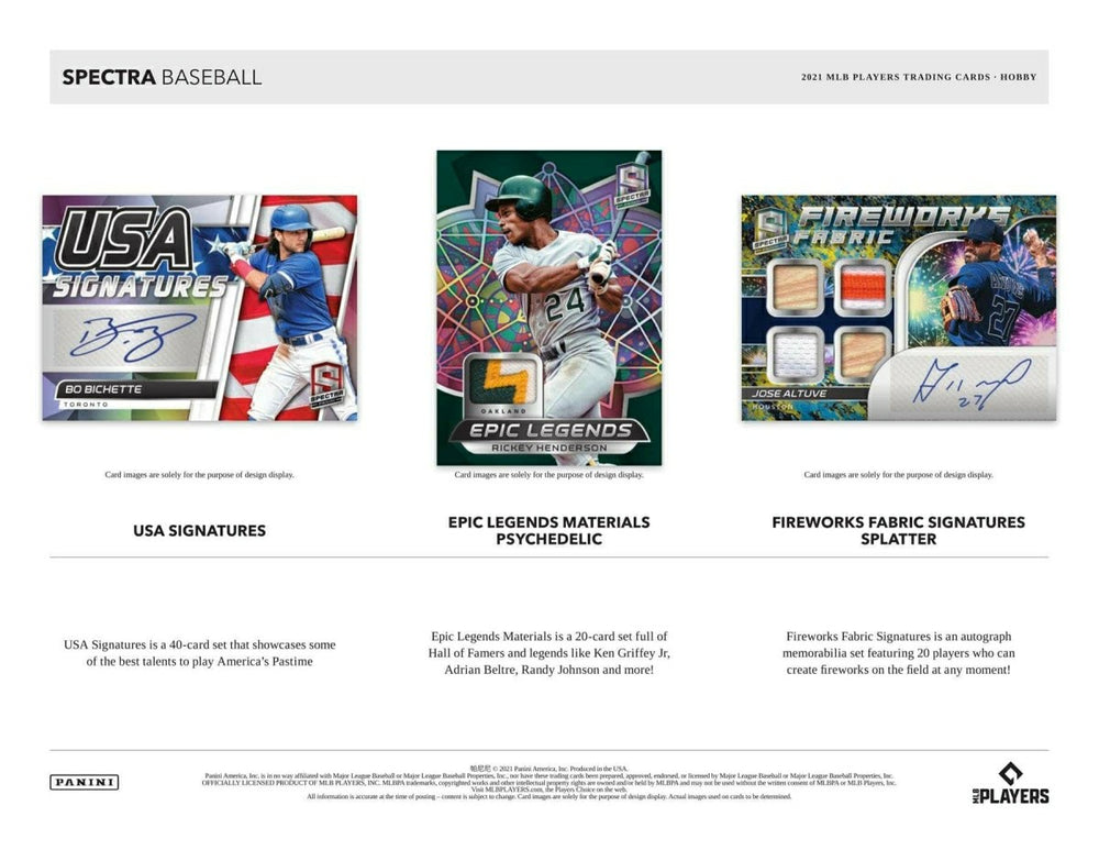 2021 Panini Spectra Baseball Hobby Box Taass sale