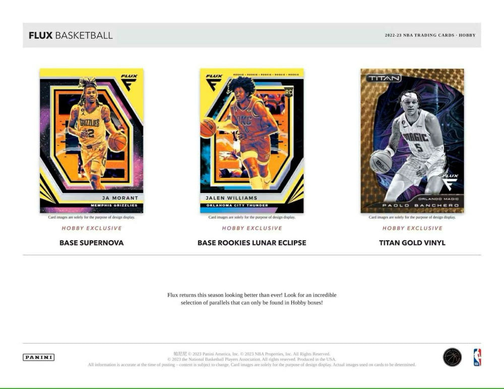 2022/23 Panini Flux Basketball Blaster Box NBA Fashion