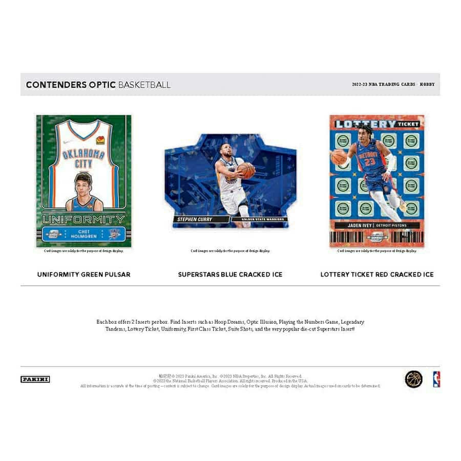 2022/23 Panini Contenders Optic Basketball NBA Hobby Box Lifestyle