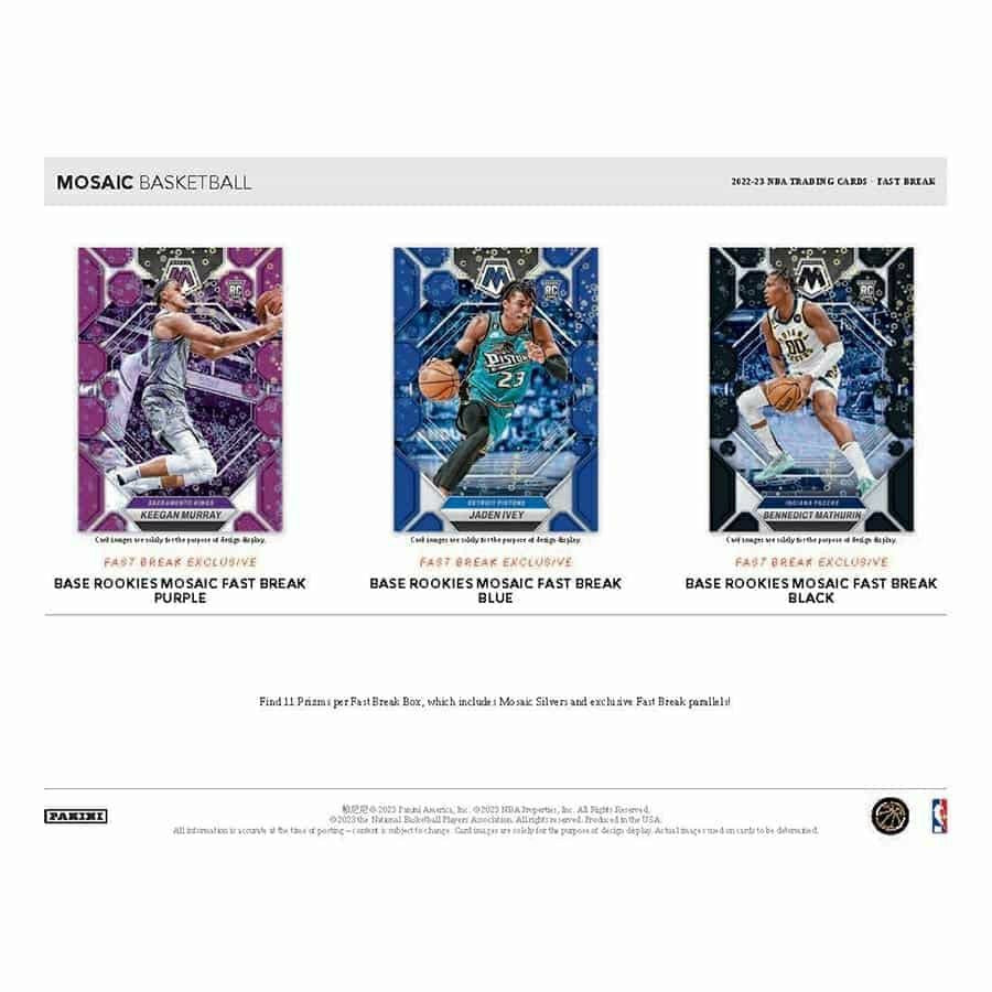 2022/23 Panini Mosaic Basketball NBA Fast Break Box Taass sale