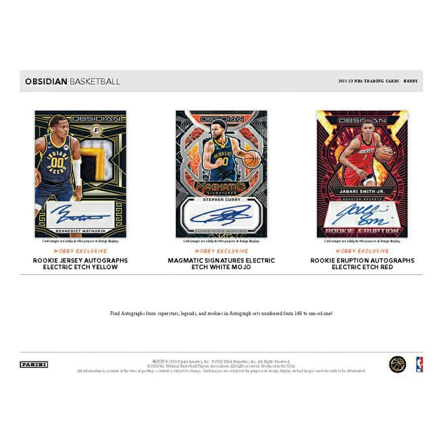 2022/23 Panini Obsidian Basketball NBA Hobby Box Taass sale