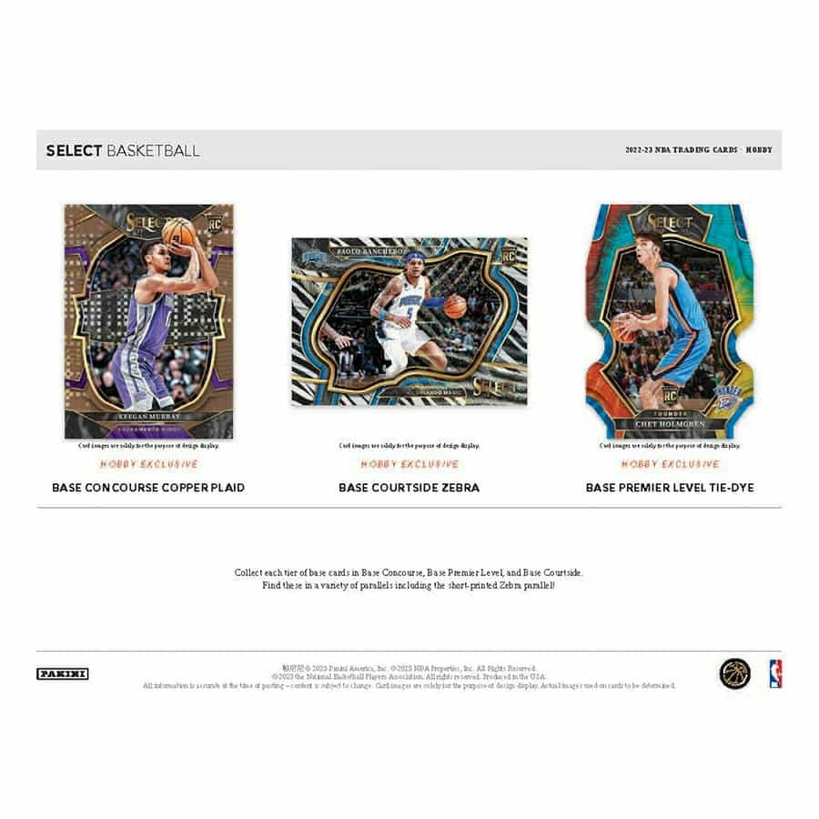 2022/23 Panini Select Basketball NBA Hobby Box Taass US