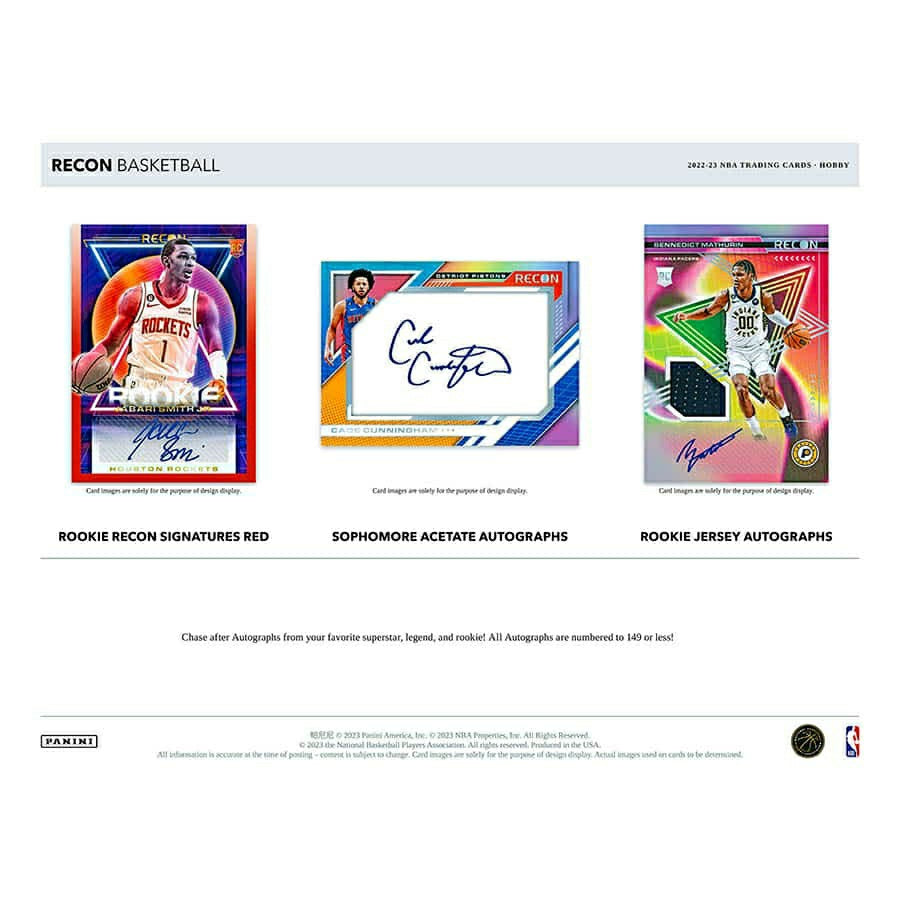 2022/23 Panini Recon Basketball NBA Hobby Box Lifestyle