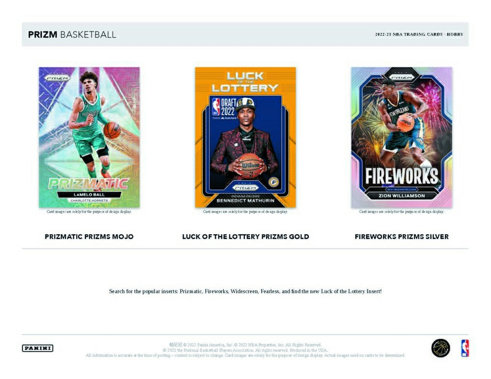 2022/23 Panini Prizm Basketball NBA Hobby Box Taass for sale
