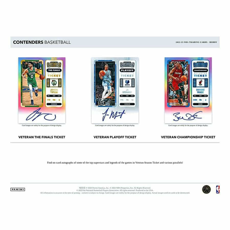 2022/23 Panini Contenders Basketball NBA Hobby Box Taass US