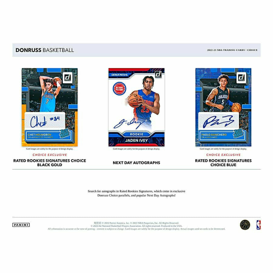 2022/23 Panini Donruss Choice Basketball NBA Hobby Box Taass sale