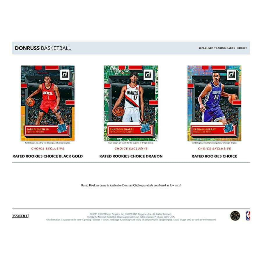2022/23 Panini Donruss Choice Basketball NBA Hobby Box Taass sale