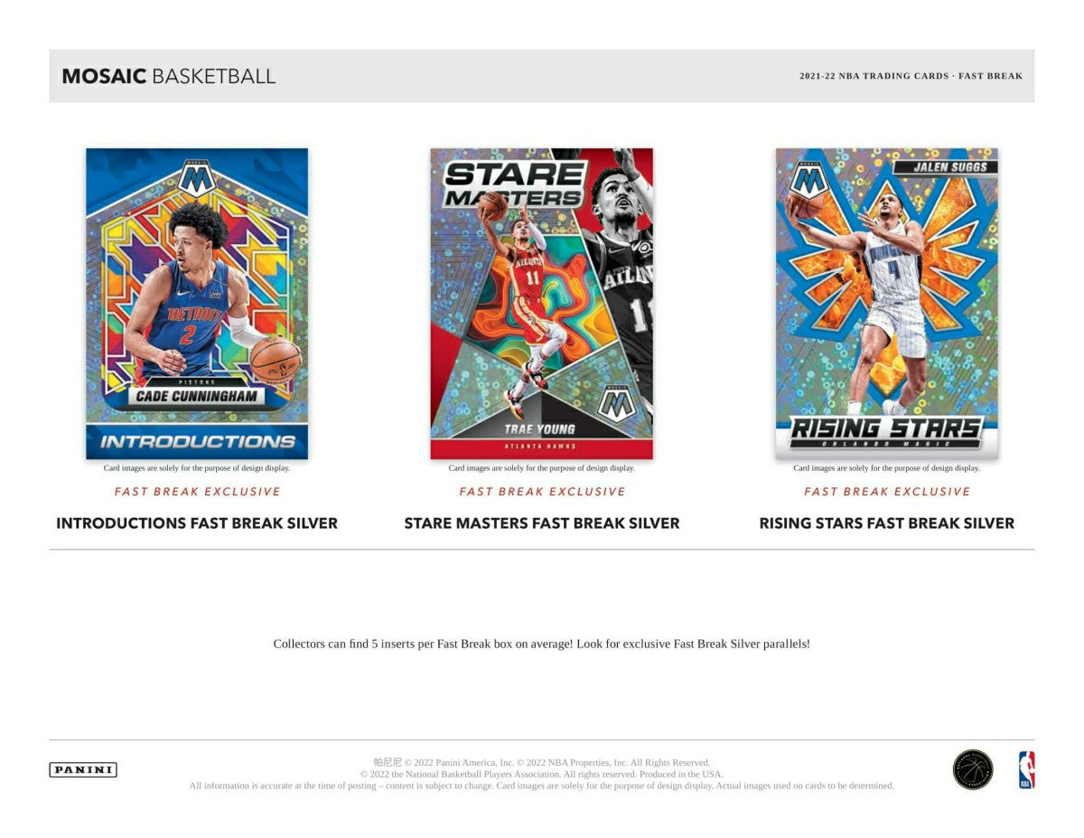 2021/22 Panini Mosaic Basketball NBA Fast Break Pack Taass US