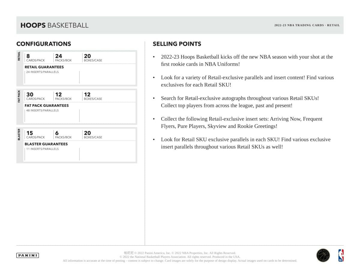 2022/23 Panini NBA Hoops Basketball Blaster Box Lifestyle
