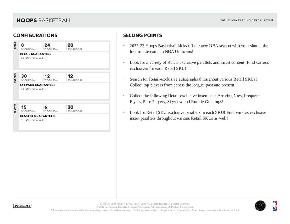 2022/23 Panini NBA Hoops Basketball Blaster Box Lifestyle