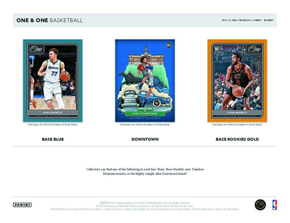 2021/22 Panini One and One Basketball NBA Hobby Box Fashion