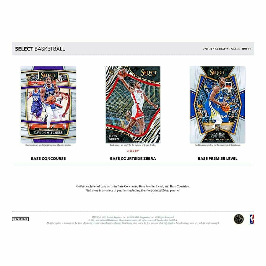 2021/22 Panini Select Basketball NBA Hobby Box Lifestyle