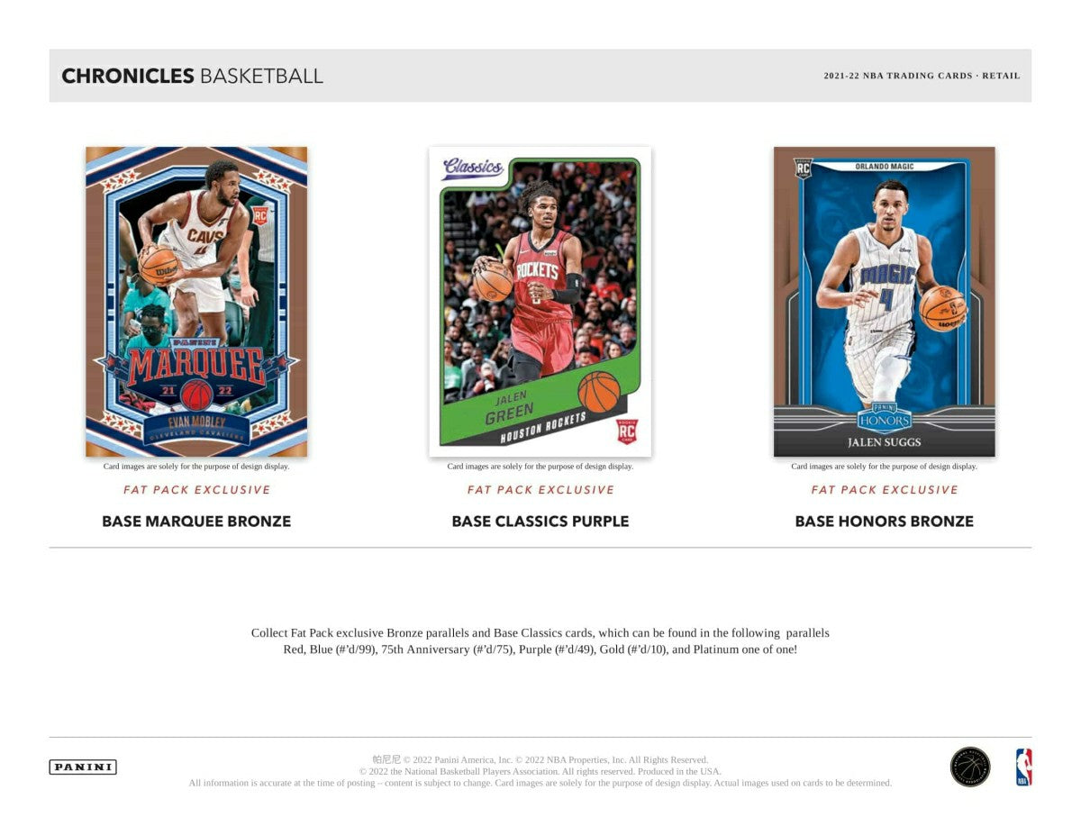 2021/22 Panini Chronicles Basketball NBA Hanger Pack Classic