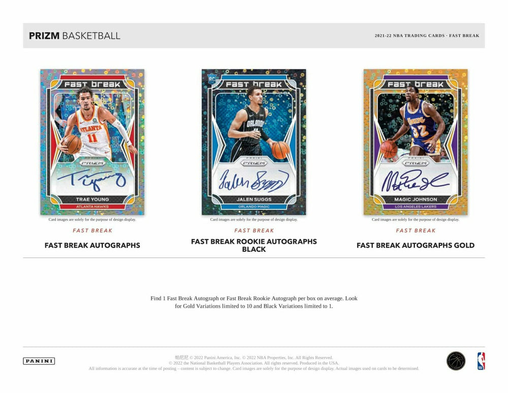 2021/22 Panini Prizm Fast Break NBA Basketball Box Lifestyle