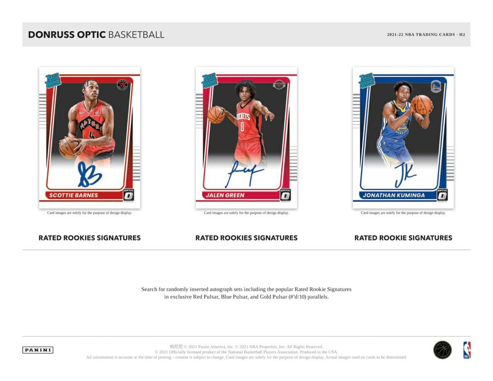 2021/22 Panini Donruss Optic H2 Basketball NBA Box Taass sale