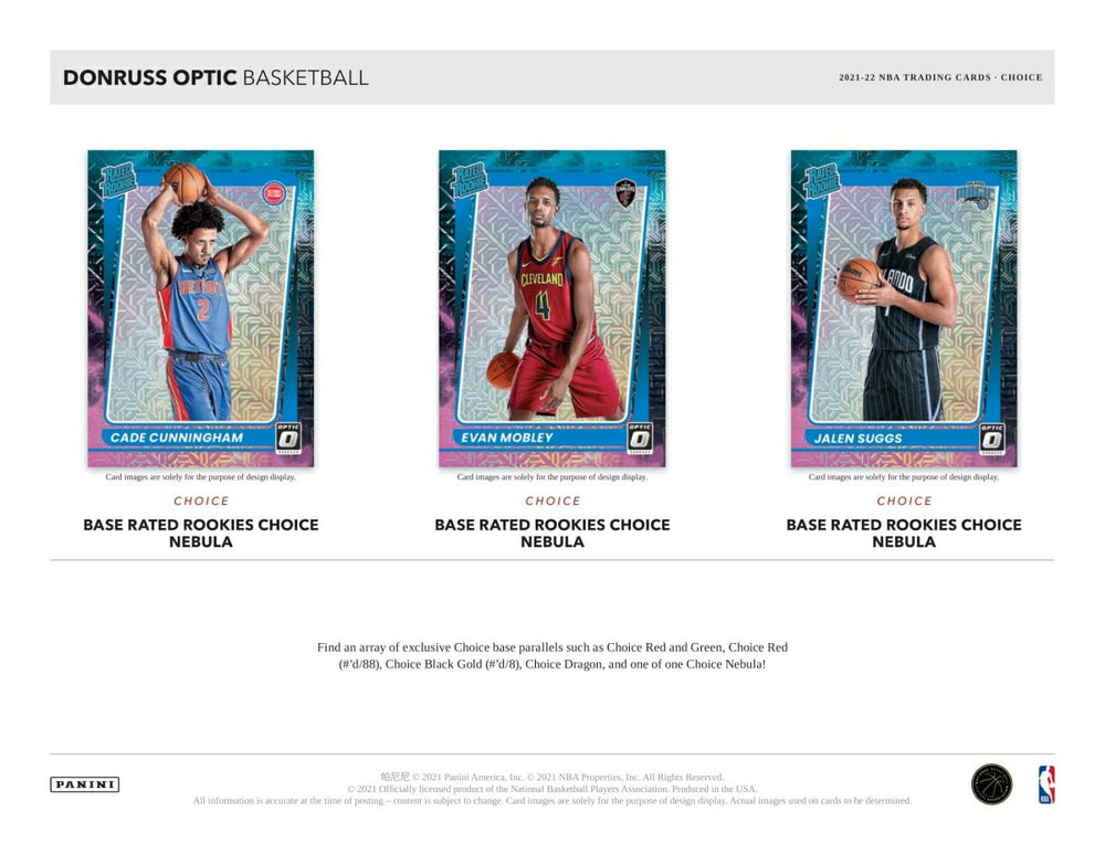 2021/22 Panini Donruss Optic Choice Basketball NBA Box Taass US