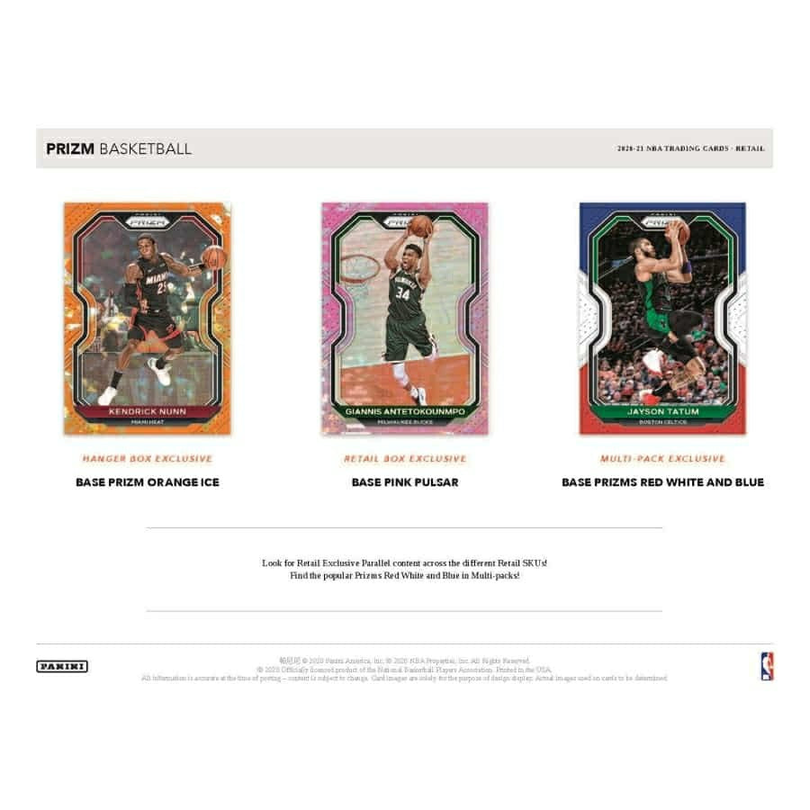 2020/21 Panini Prizm Basketball NBA Retail Box Lifestyle