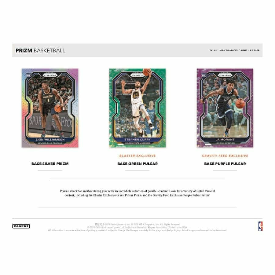 2020/21 Panini Prizm Basketball NBA Retail Box Lifestyle