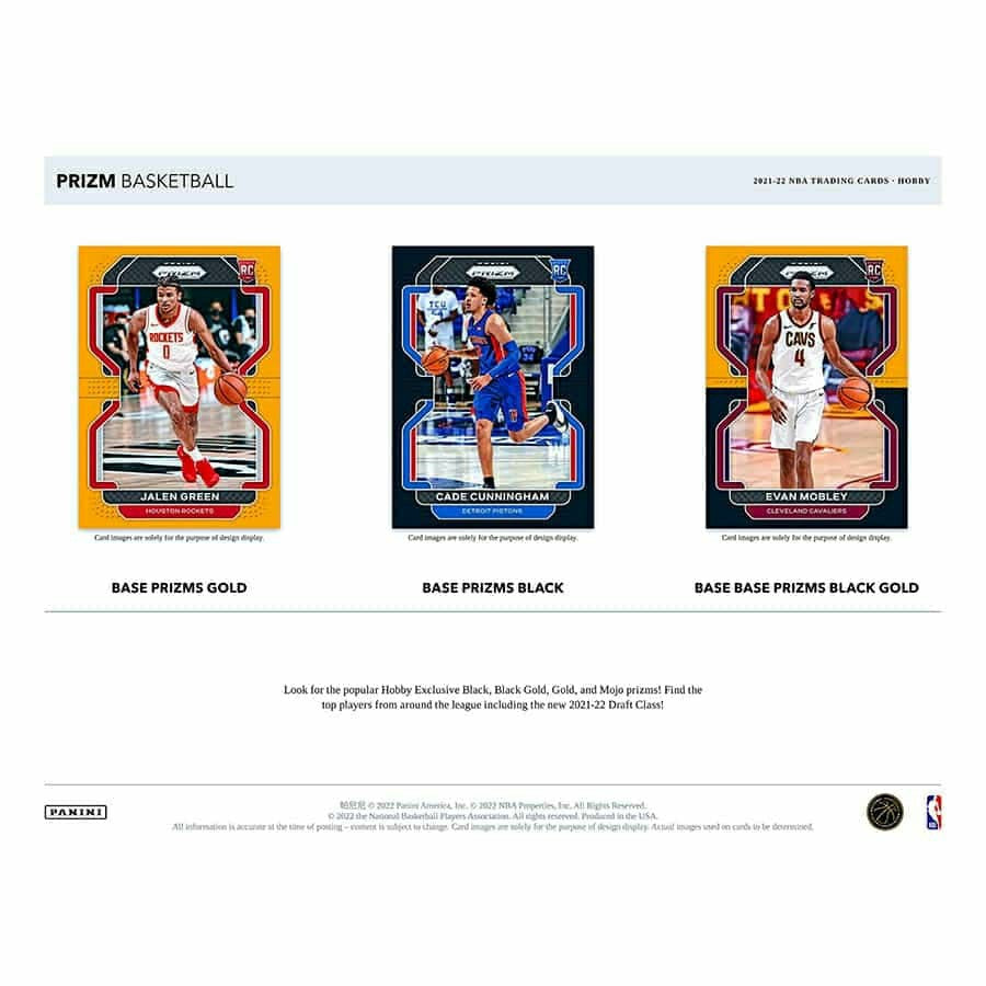 2021/22 Panini Prizm NBA Basketball Hobby Box Lifestyle