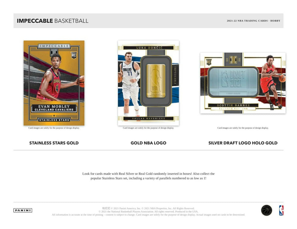 2021/22 Panini Impeccable Basketball Hobby Box NBA Taass US