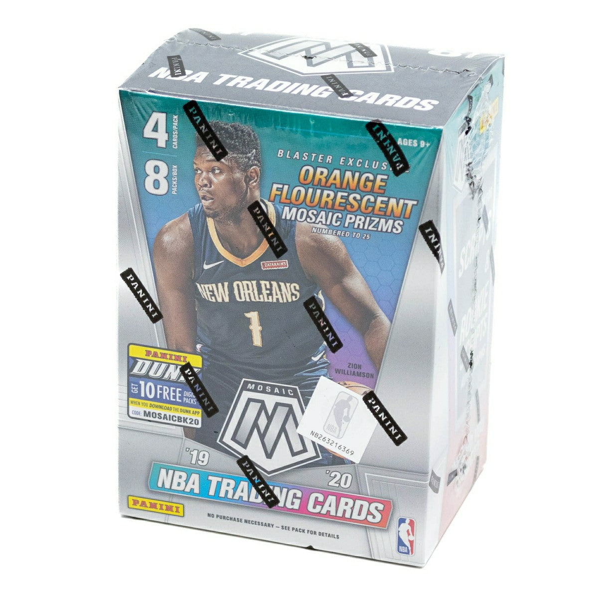 2019/20 Panini Mosaic Basketball BLASTER Box NBA Taass US