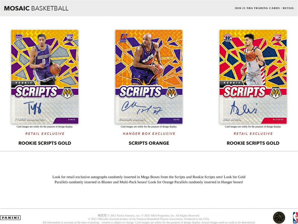 2020/21 Panini Mosaic Basketball MEGA Box NBA Fashion