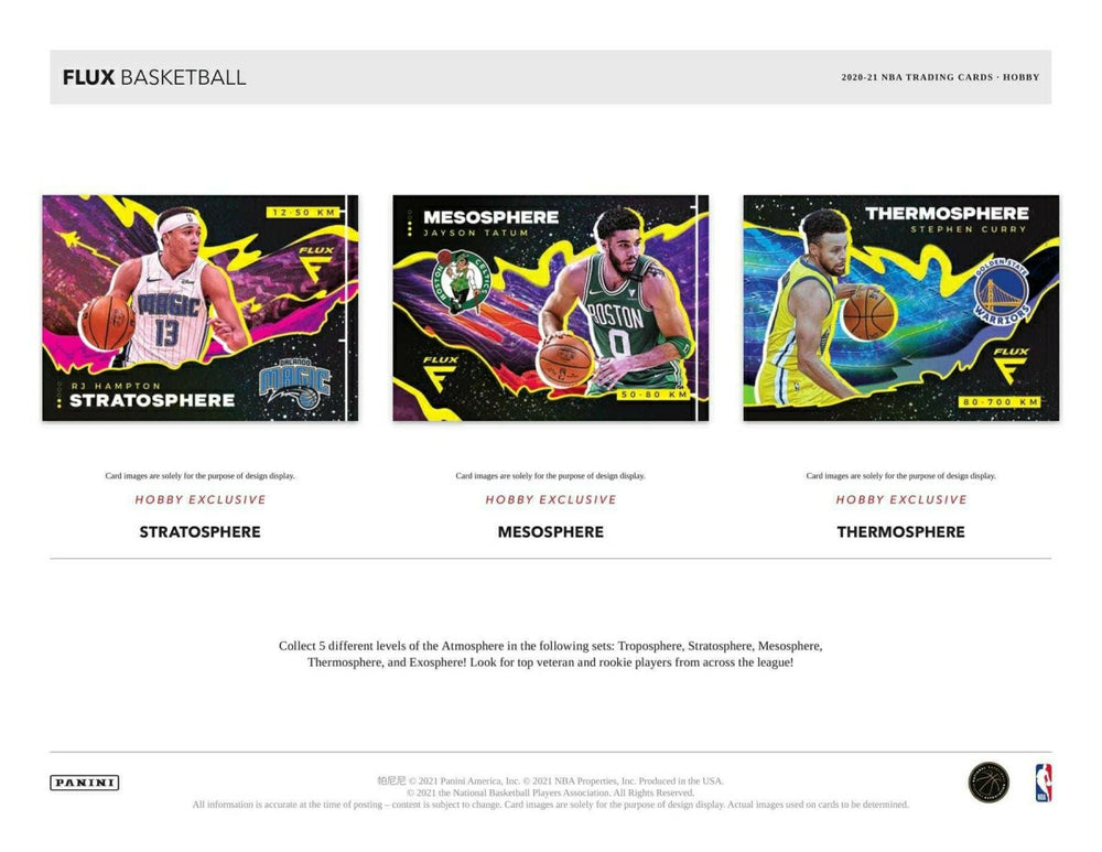 2020/21 Panini Flux Basketball Hobby Box NBA Taass US