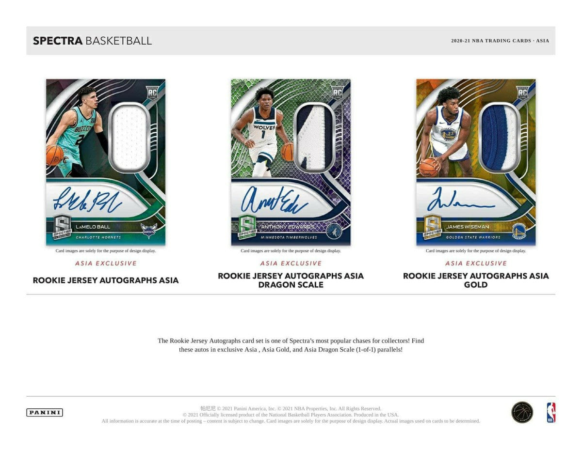 2020/21 Panini Spectra Basketball Asia Tmall Box NBA Taass for sale