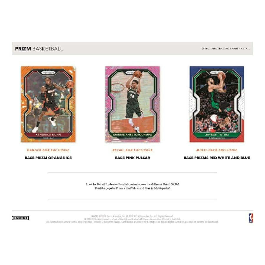 2020/21 Panini Prizm Basketball 6-Pack Blaster Box NBA Taass US