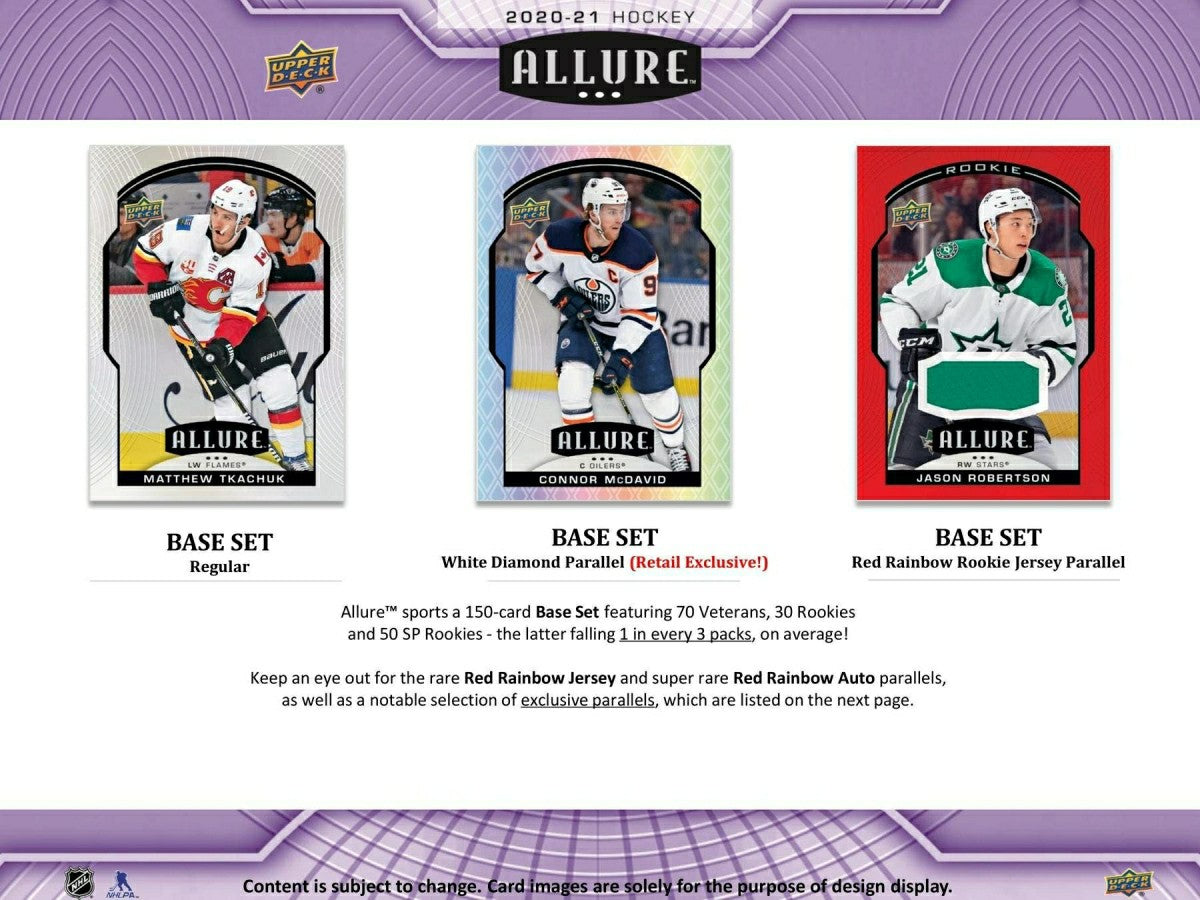 2020/21 Upper Deck Allure Hockey Blaster Box NHL Lifestyle