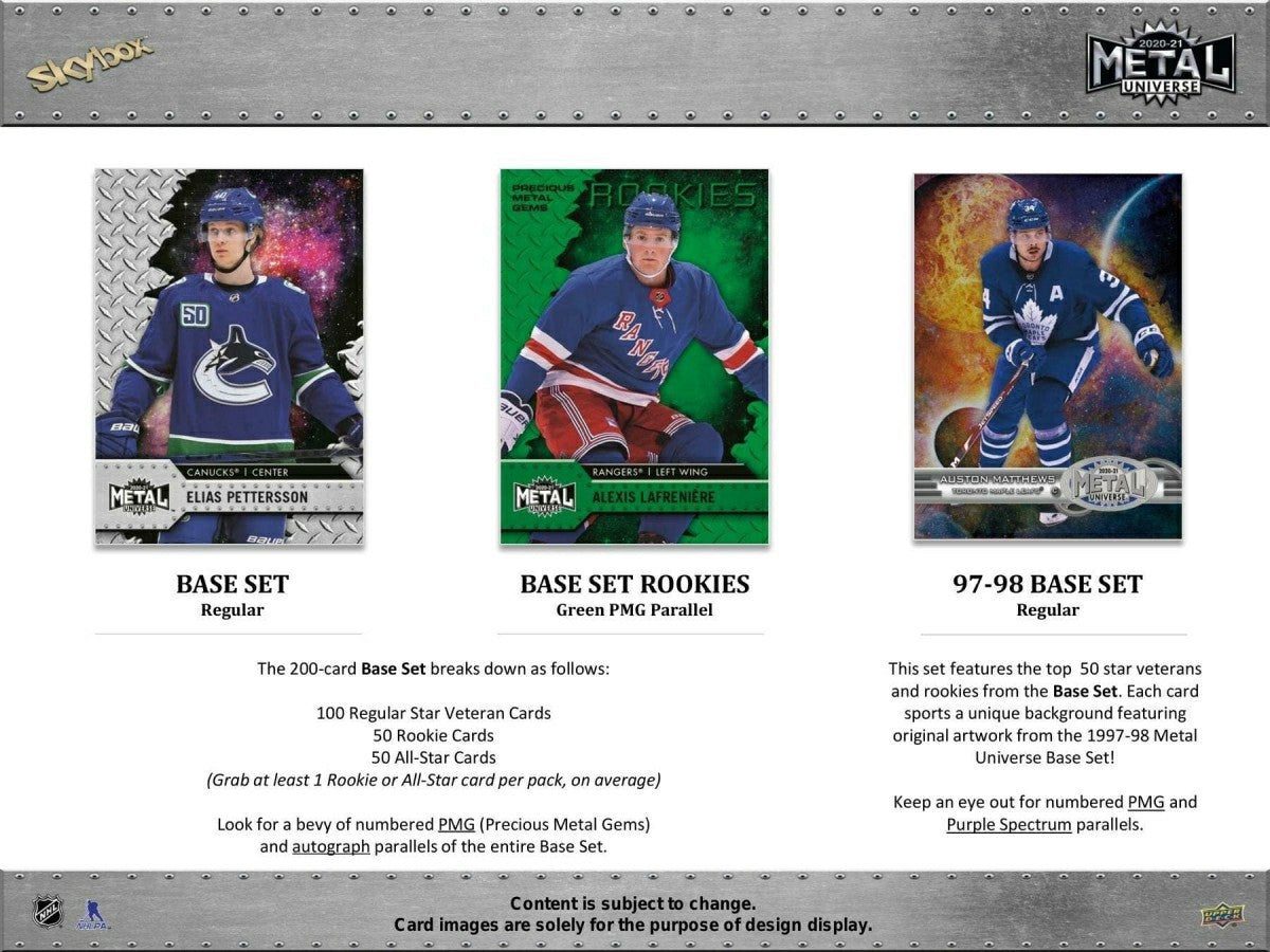 2020/21 Upper Deck Skybox Metal Universe Hockey Hobby Box NHL Taass US