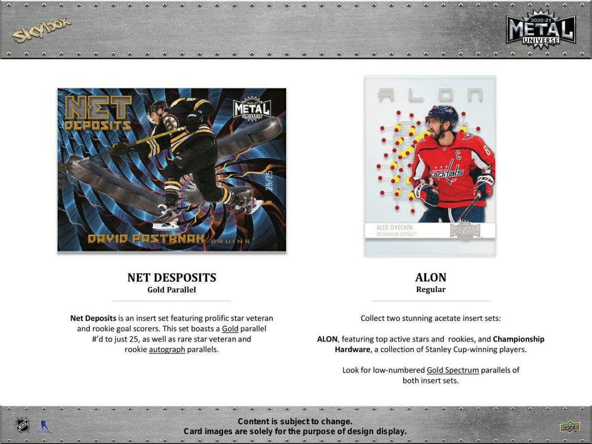 2020/21 Upper Deck Skybox Metal Universe Hockey Hobby Box NHL Taass US