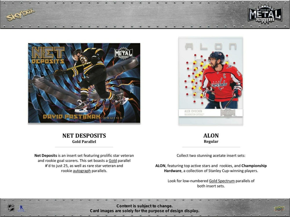 2020/21 Upper Deck Skybox Metal Universe Hockey Hobby Box NHL Taass US