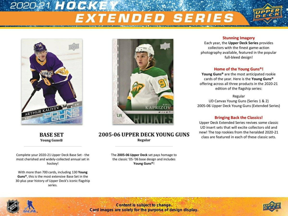 2020/21 Upper Deck Extended Series Hockey Retail 24-Pack Box NHL Classic