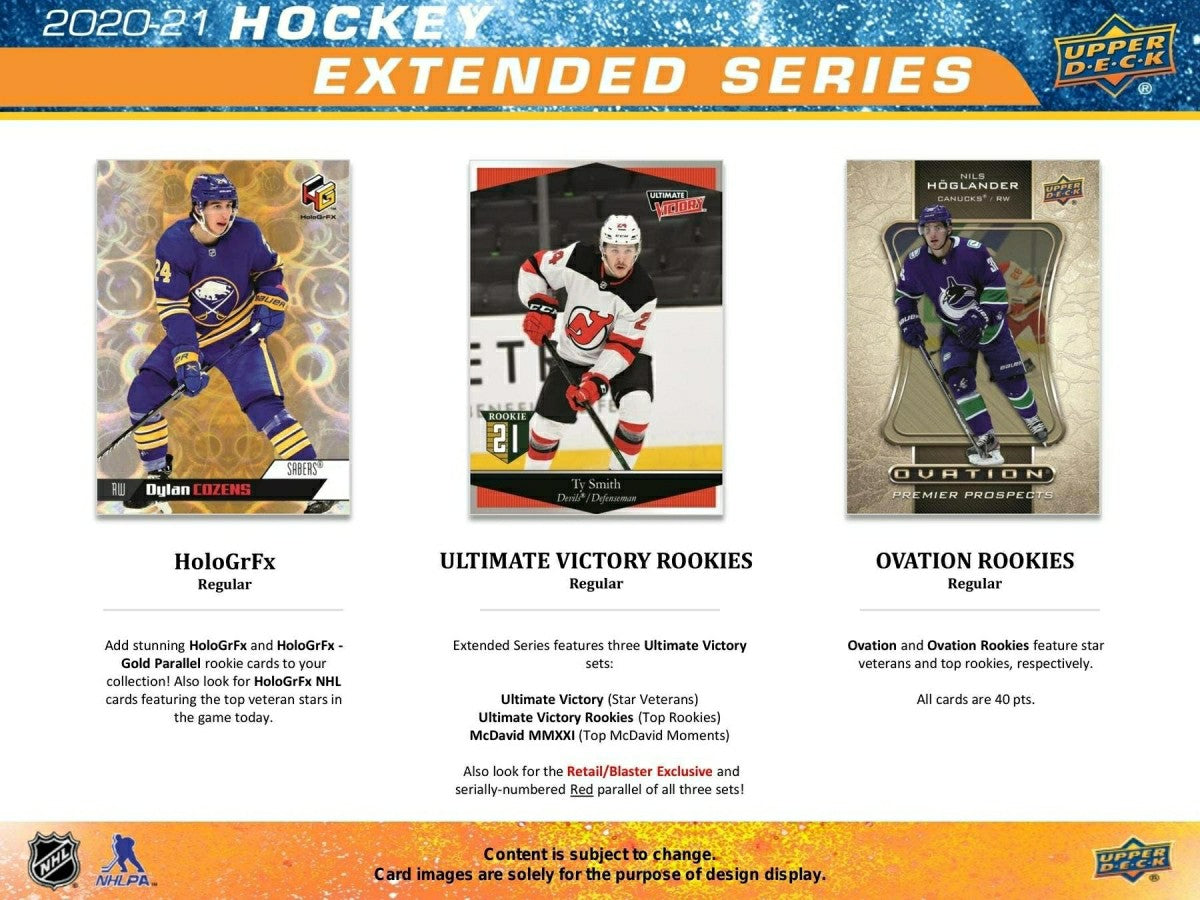 2020/21 Upper Deck Extended Series Hockey Retail 24-Pack Box NHL Classic