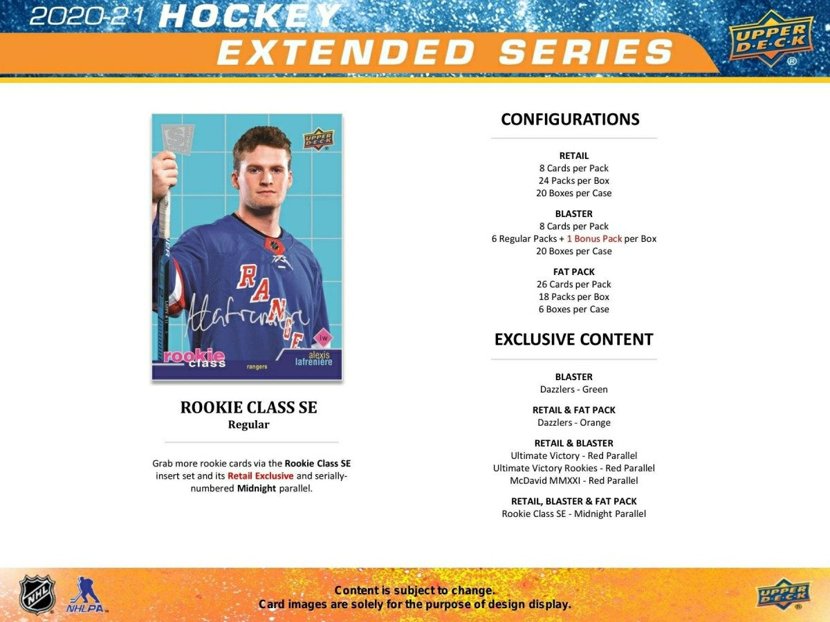 2020/21 Upper Deck Extended Series Hockey Retail 24-Pack Box NHL Classic
