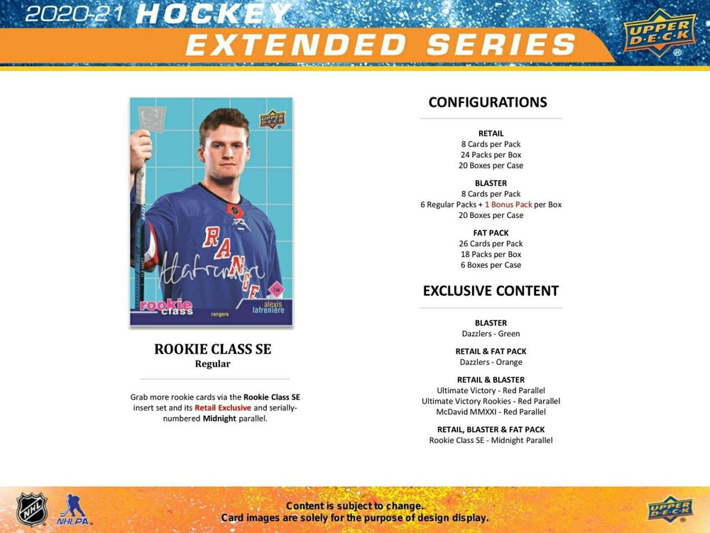 2020/21 Upper Deck Extended Series Hockey Retail 24-Pack Box NHL Classic